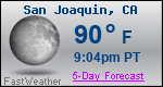 Weather Forecast for San Joaquin, CA