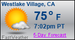 Weather Forecast for Westlake Village, CA