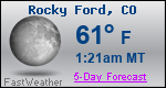 Weather Forecast for Rocky Ford, CO
