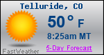 Weather Forecast for Telluride, CO