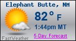 Weather Forecast for Elephant Butte, NM