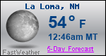 Weather Forecast for La Loma, NM