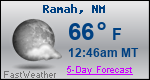 Weather Forecast for Ramah, NM