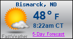 Weather Forecast for Bismarck, ND