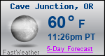 Weather Forecast for Cave Junction, OR