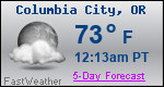 Weather Forecast for Columbia City, OR