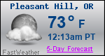 Weather Forecast for Pleasant Hill, OR