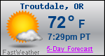 Weather Forecast for Troutdale, OR