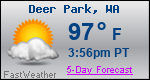 Weather Forecast for Deer Park, WA