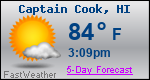 Weather Forecast for Captain Cook, HI