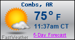 Weather Forecast for Combs, AR