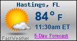Weather Forecast for Hastings, FL