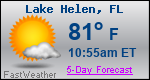 Weather Forecast for Lake Helen, FL