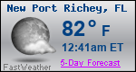Weather Forecast for New Port Richey, FL