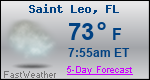 Weather Forecast for Saint Leo, FL