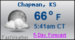 Weather Forecast for Chapman, KS