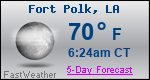 Weather Forecast for Fort Polk, LA
