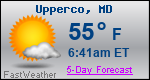 Weather Forecast for Upperco, MD