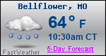 Weather Forecast for Bellflower, MO