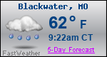 Weather Forecast for Blackwater, MO