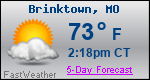 Weather Forecast for Brinktown, MO