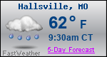 Weather Forecast for Hallsville, MO