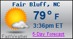 Weather Forecast for Fair Bluff, NC
