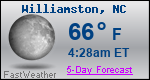 Weather Forecast for Williamston, NC