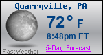 Weather Forecast for Quarryville, PA