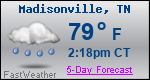 Weather Forecast for Madisonville, TN
