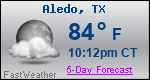 Weather Forecast for Aledo, TX