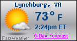 Weather Forecast for Lynchburg, VA