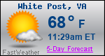 Weather Forecast for White Post, VA