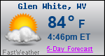 Weather Forecast for Glen White, WV