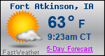 Weather Forecast for Fort Atkinson, IA