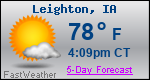 Weather Forecast for Leighton, IA