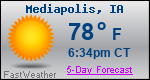 Weather Forecast for Mediapolis, IA
