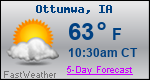 Weather Forecast for Ottumwa, IA
