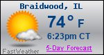 Weather Forecast for Braidwood, IL