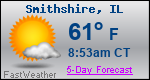 Weather Forecast for Smithshire, IL