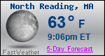 Weather Forecast for North Reading, MA
