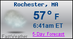 Weather Forecast for Rochester, MA
