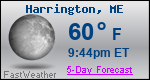 Weather Forecast for Harrington, ME