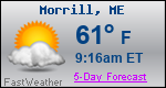 Weather Forecast for Morrill, ME
