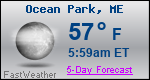 Weather Forecast for Ocean Park, ME
