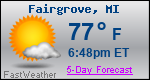 Weather Forecast for Fairgrove, MI