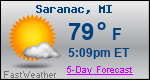 Weather Forecast for Saranac, MI