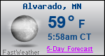 Weather Forecast for Alvarado, MN