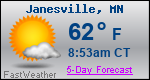 Weather Forecast for Janesville, MN