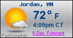 Weather Forecast for Jordan, MN